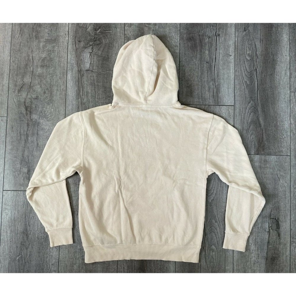 The Rolling Stones Tongue Evolution Logo Beige Unisex Adult Pullover Hoodie - Picture 2 of 5